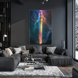 The Cosmic Sword Art Print Poster for Home Decor PosterGoat