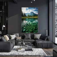 Lake Clark Tranquil Travel Poster Wall Art
