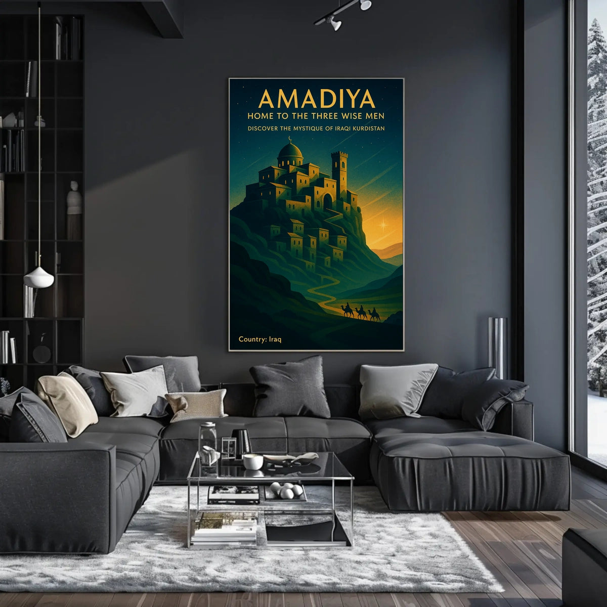 Amadiya Home to the Three Wise Men Poster