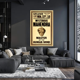 Mysterious Mahendra Vintage Performance Cultural or Heritage Poster