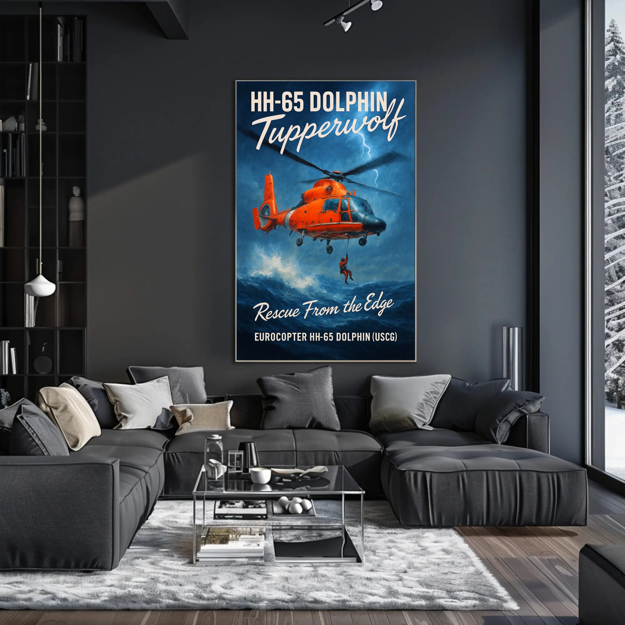 HH-65 Dolphin Rescue Poster PosterGoat