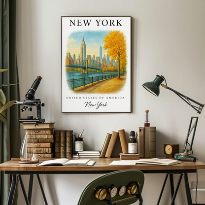 New York, New York Signature Series Vintage Travel Poster