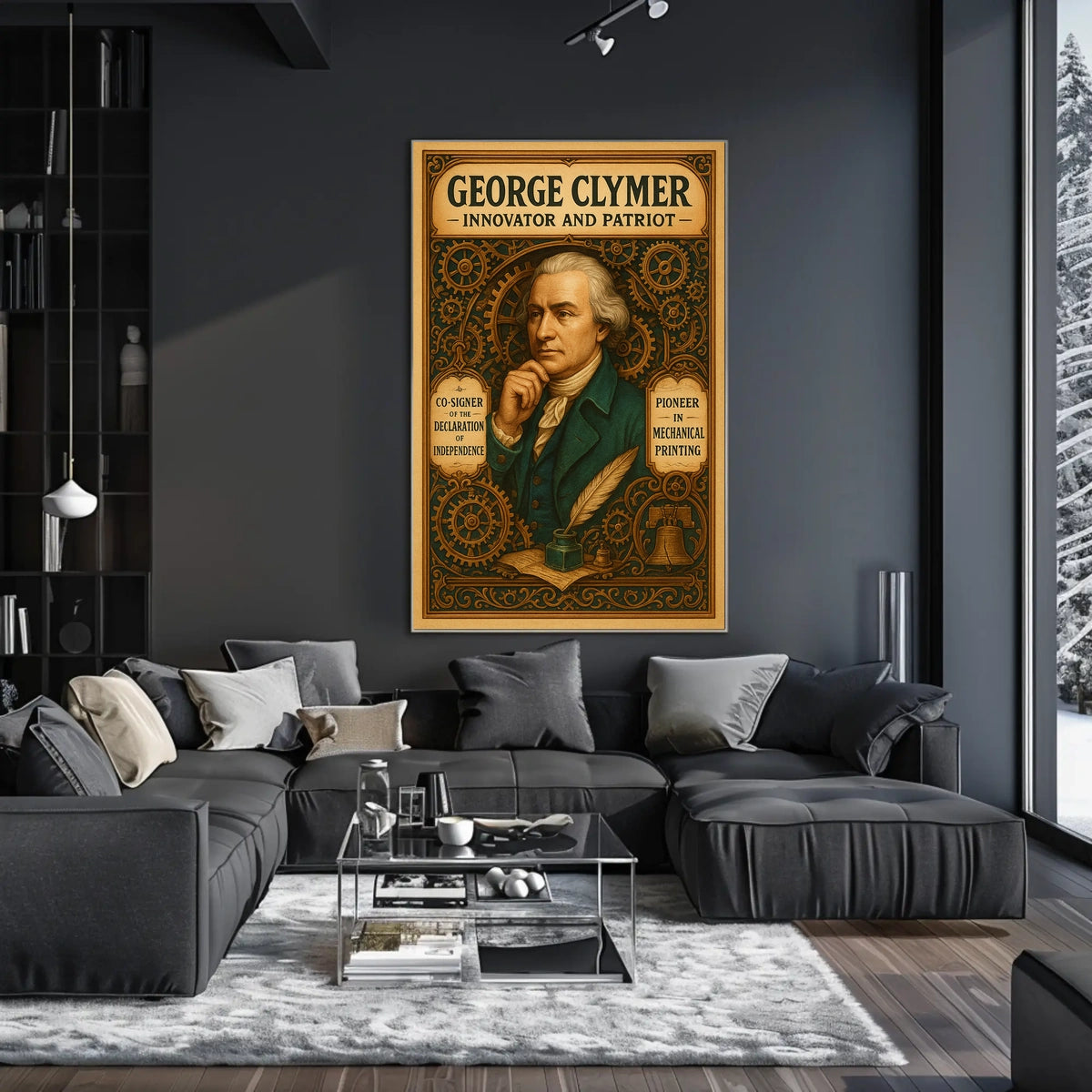 George Clymer Innovator And Patriot Poster