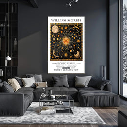 William Morris Cotton Prints Exhibition Poster