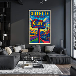 Gillette, Wyoming Vibrant Landscape Poster