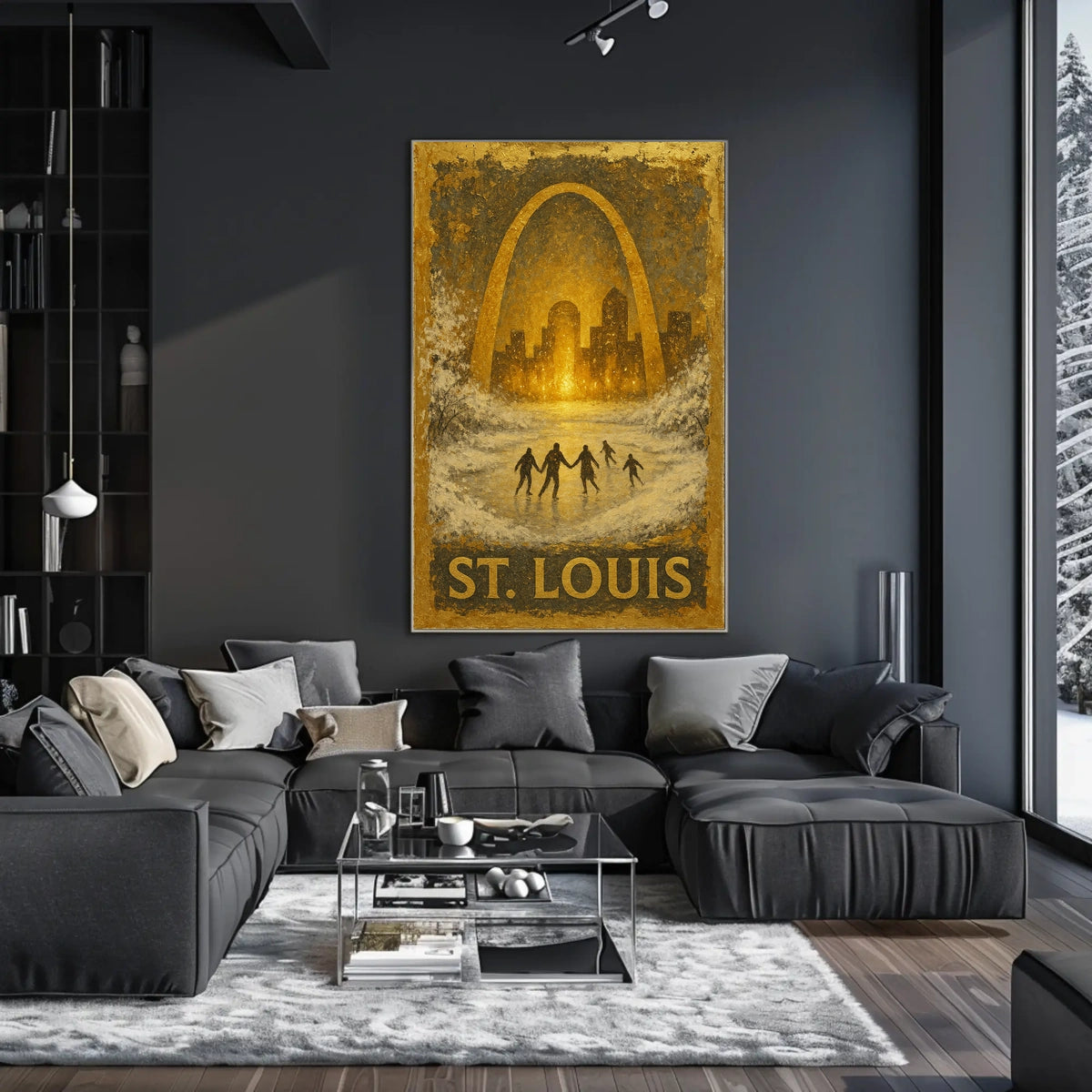 St. Louis Winter Scene Poster