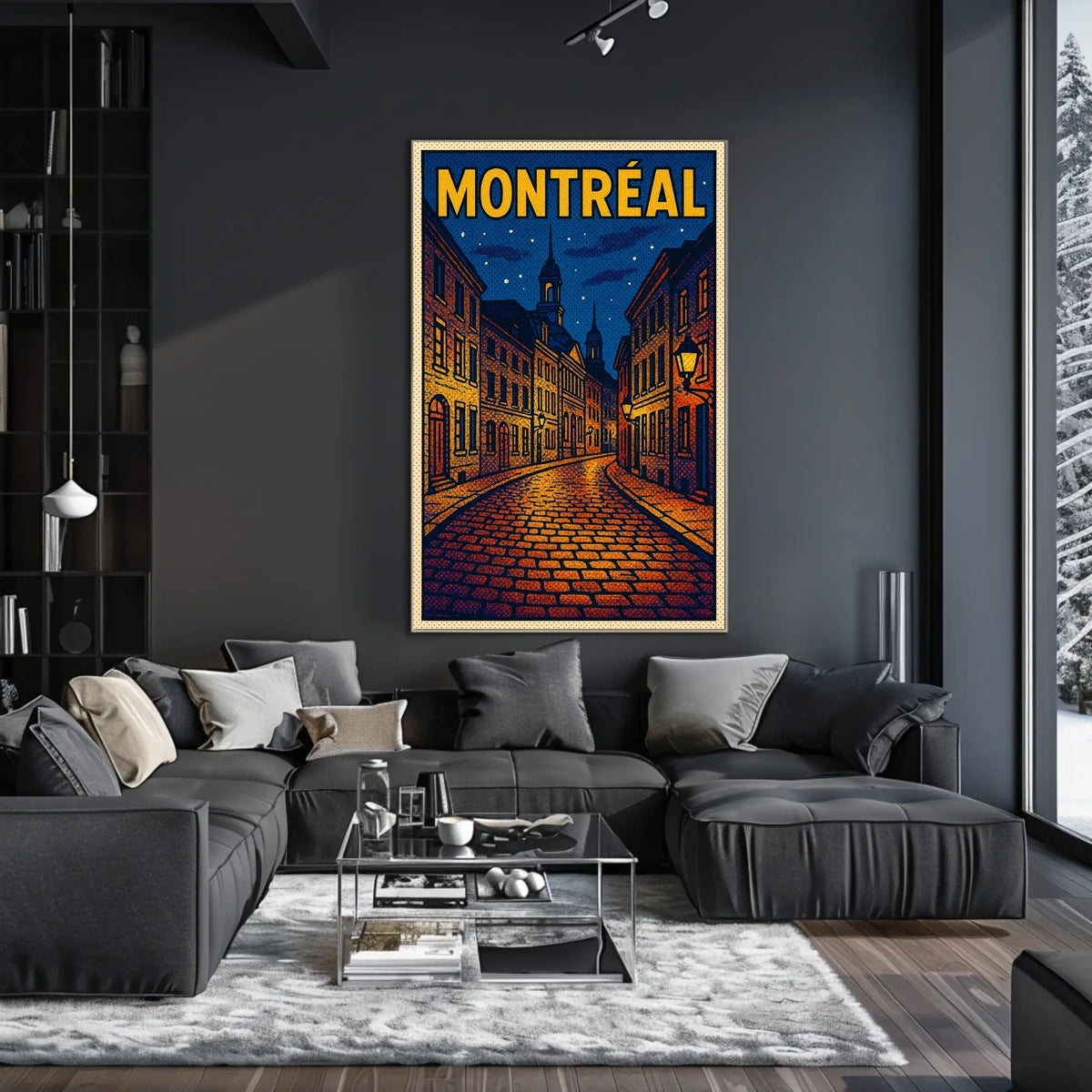 Montréal Nightscape Poster