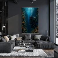Underwater Adventure Coral Reef Travel Poster