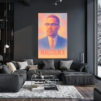 Malcolm X Portrait Poster