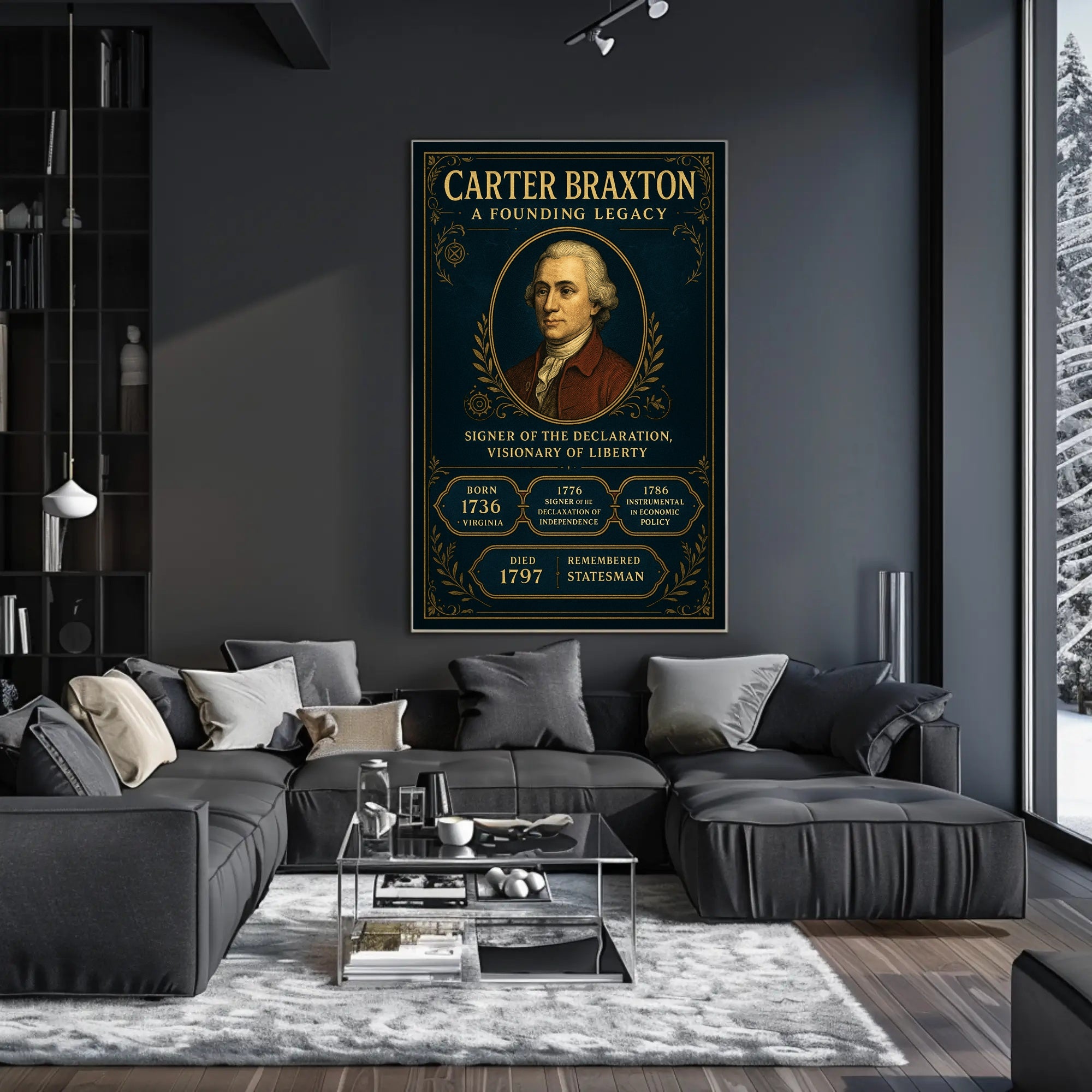 Carter Braxton A Founding Legacy Poster PosterGoat