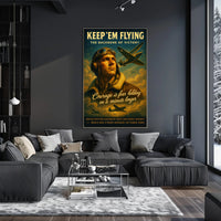 Keep 'Em Flying: The Backbone of Victory Poster