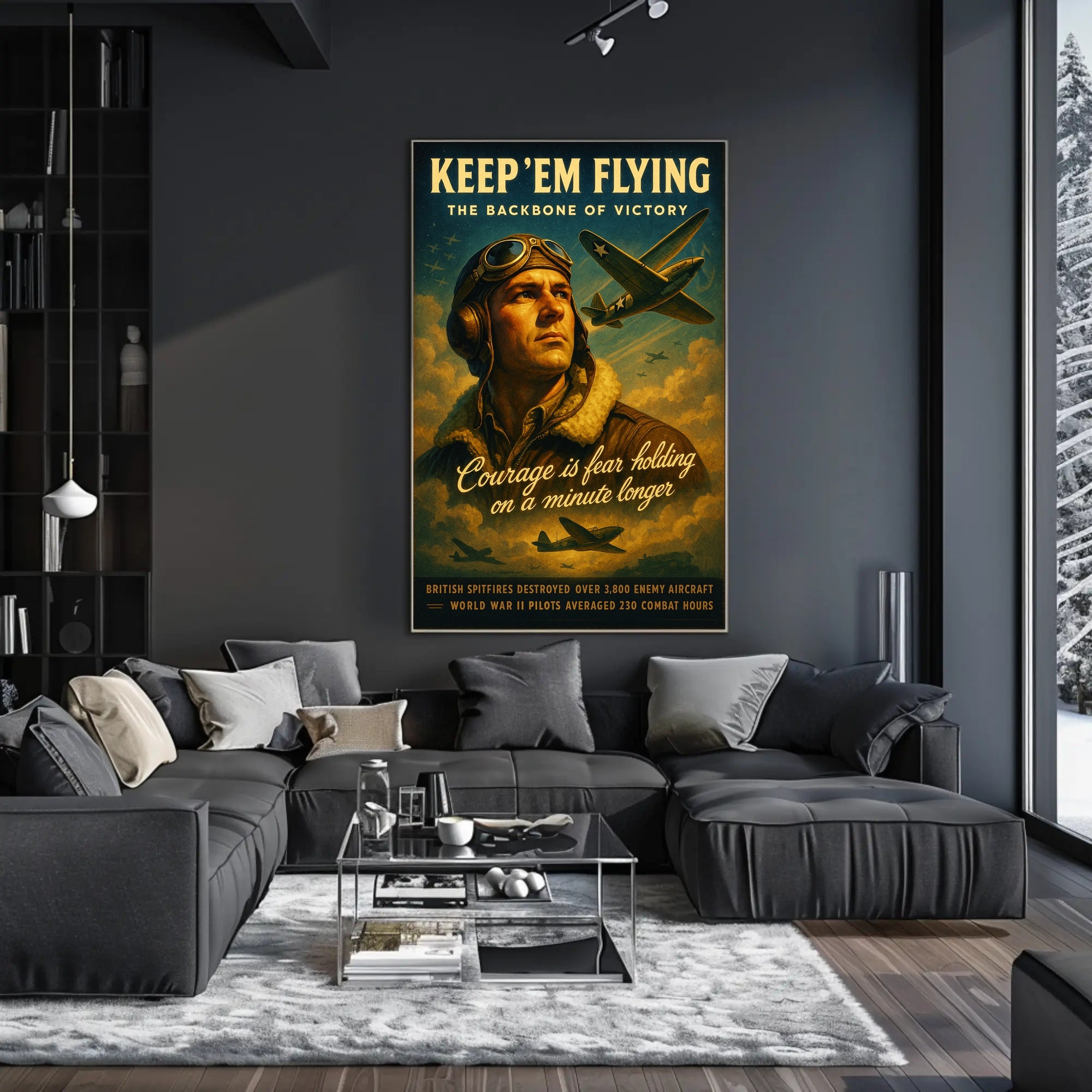 Keep 'Em Flying: The Backbone of Victory Poster
