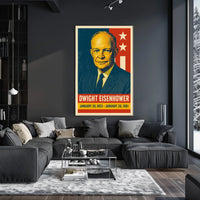 Eisenhower Presidency Retro Pop Art Poster