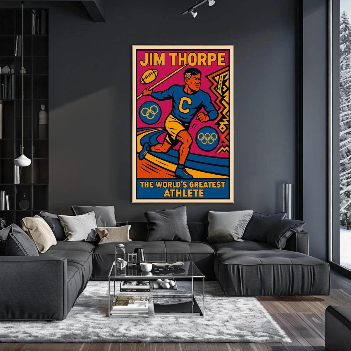 Jim Thorpe Legendary Athlete Poster