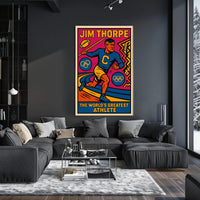 Jim Thorpe Legendary Athlete Poster