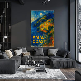 Amalfi Coast Impression Poster Wall Art 18x24 Fine Art