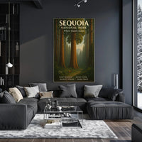 Sequoia National Park Where Giants Stand Poster