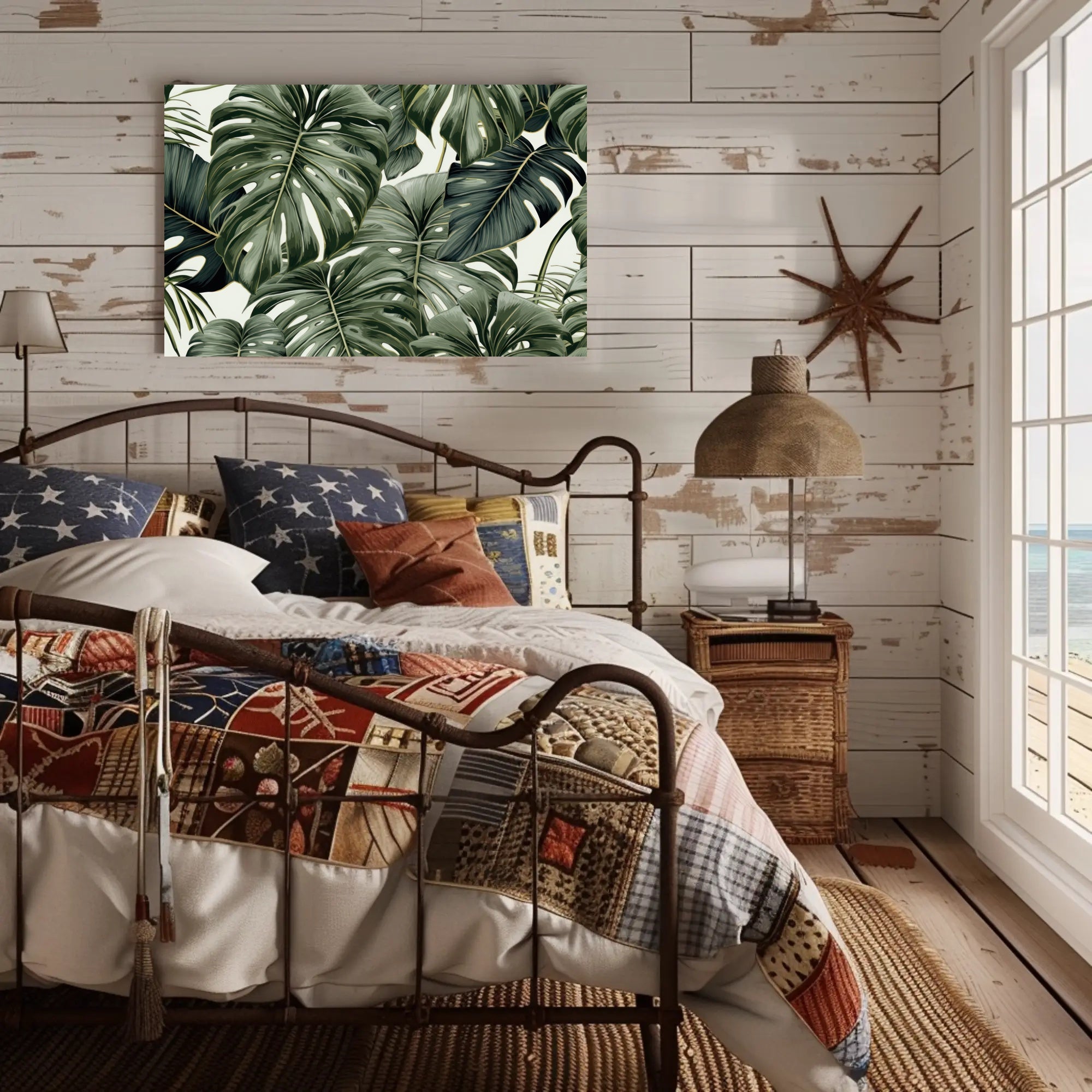 Lush Tropical Leaves Poster