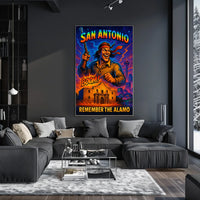 Remember the Alamo San Antonio Tribute Poster