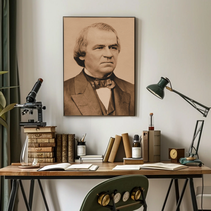Andrew Johnson 17th President Sepia Photo