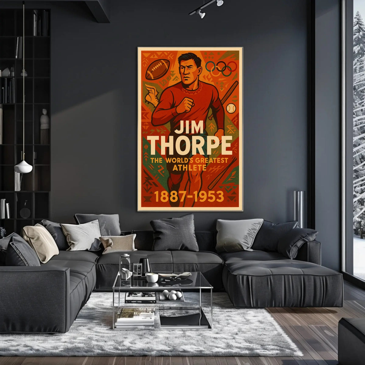 Celebrating Jim Thorpe The Worlds Greatest Athlete Jim Thorpe Poster