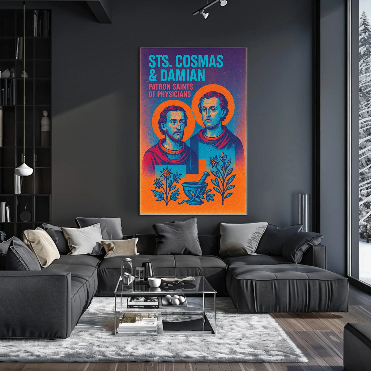 Sts. Cosmas Damian Patron Saints of Physicians Poster