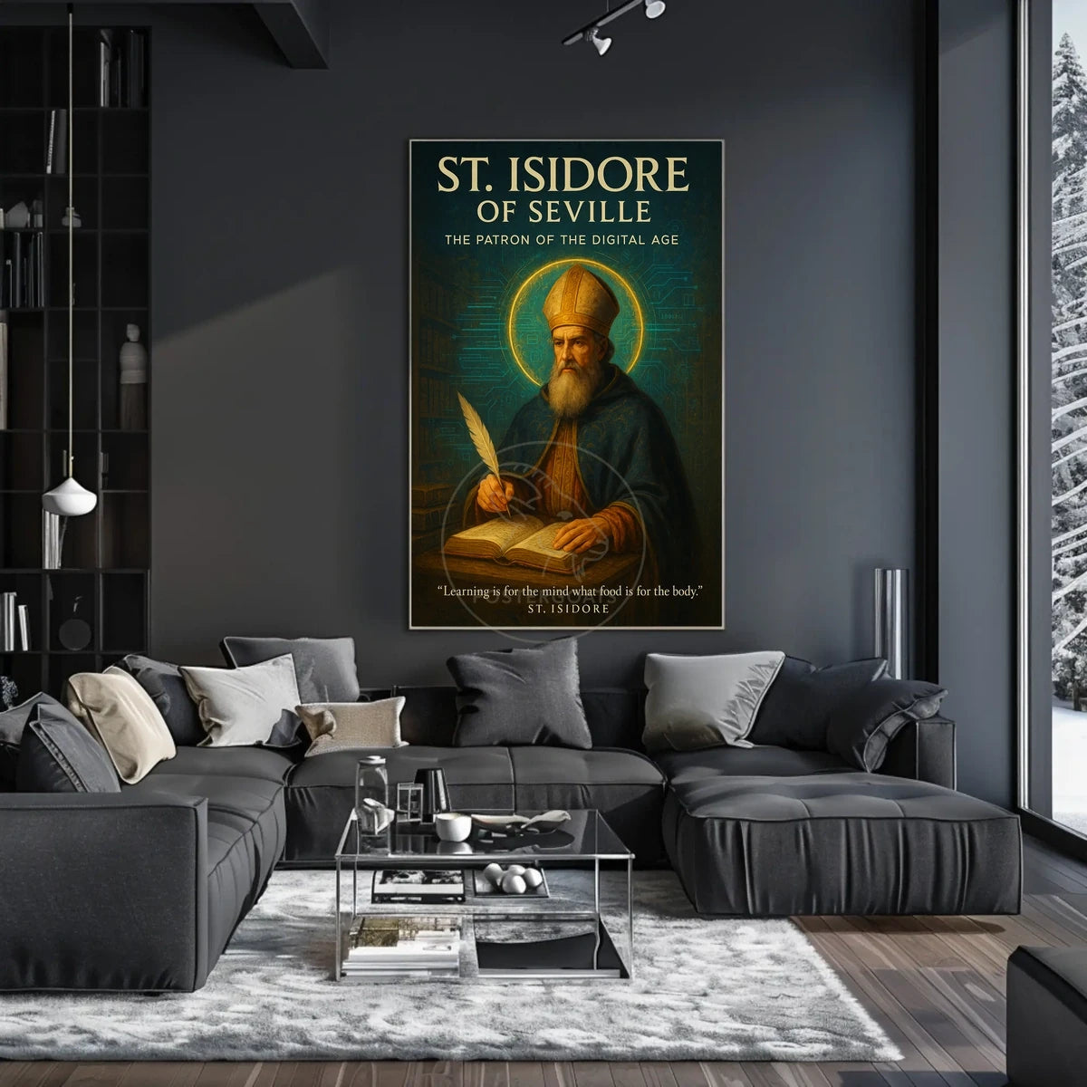 St. Isidore: Digital Age Patron Educational Poster