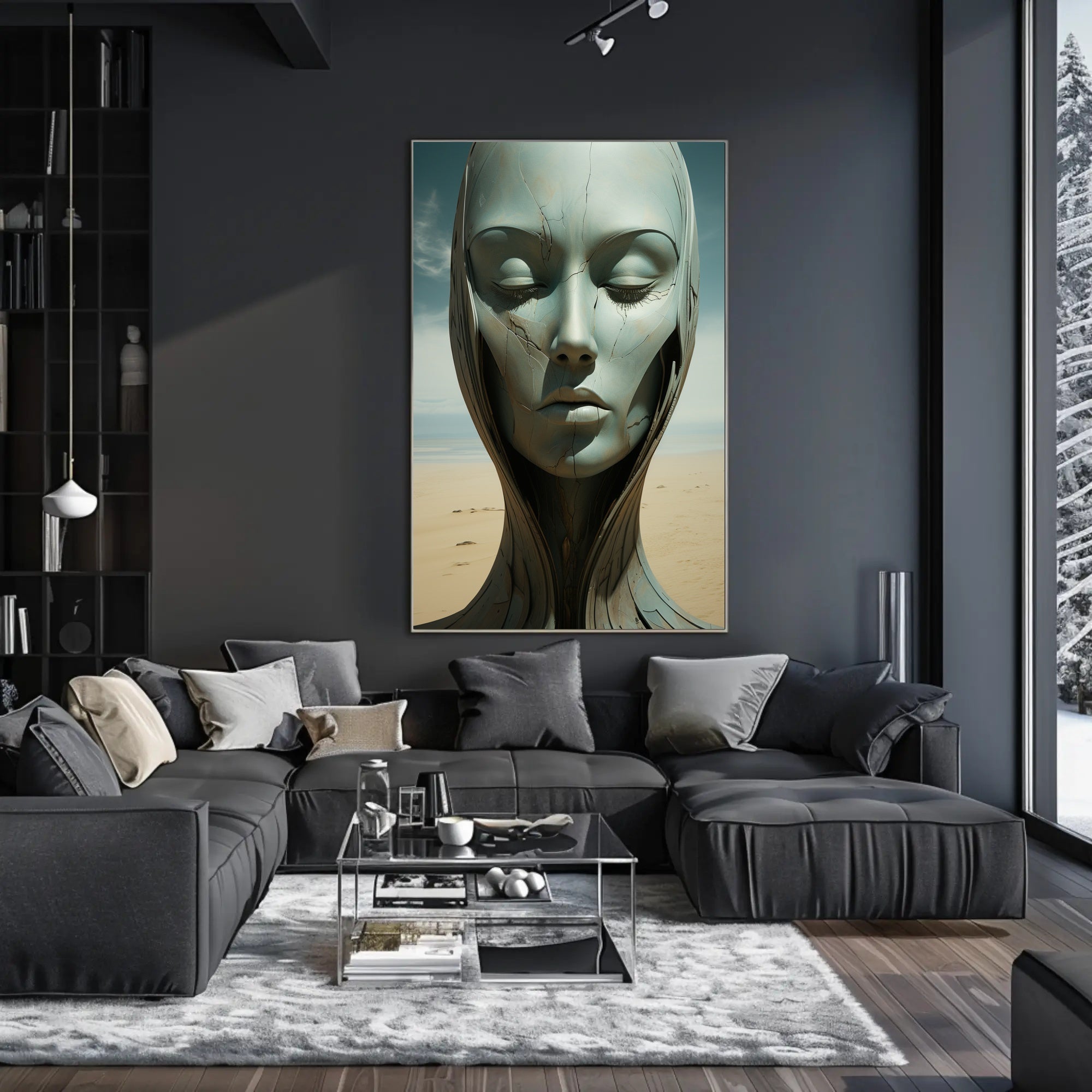 Ethereal Serenity In The Desert Poster