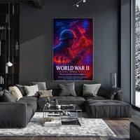 World War II Heroes and Valor Commemorative WWII Poster