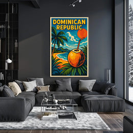 Tropical Paradise Dominican Republic Poster