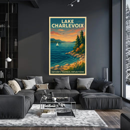 Lake Charlevoix NatureS Tranquil Poster