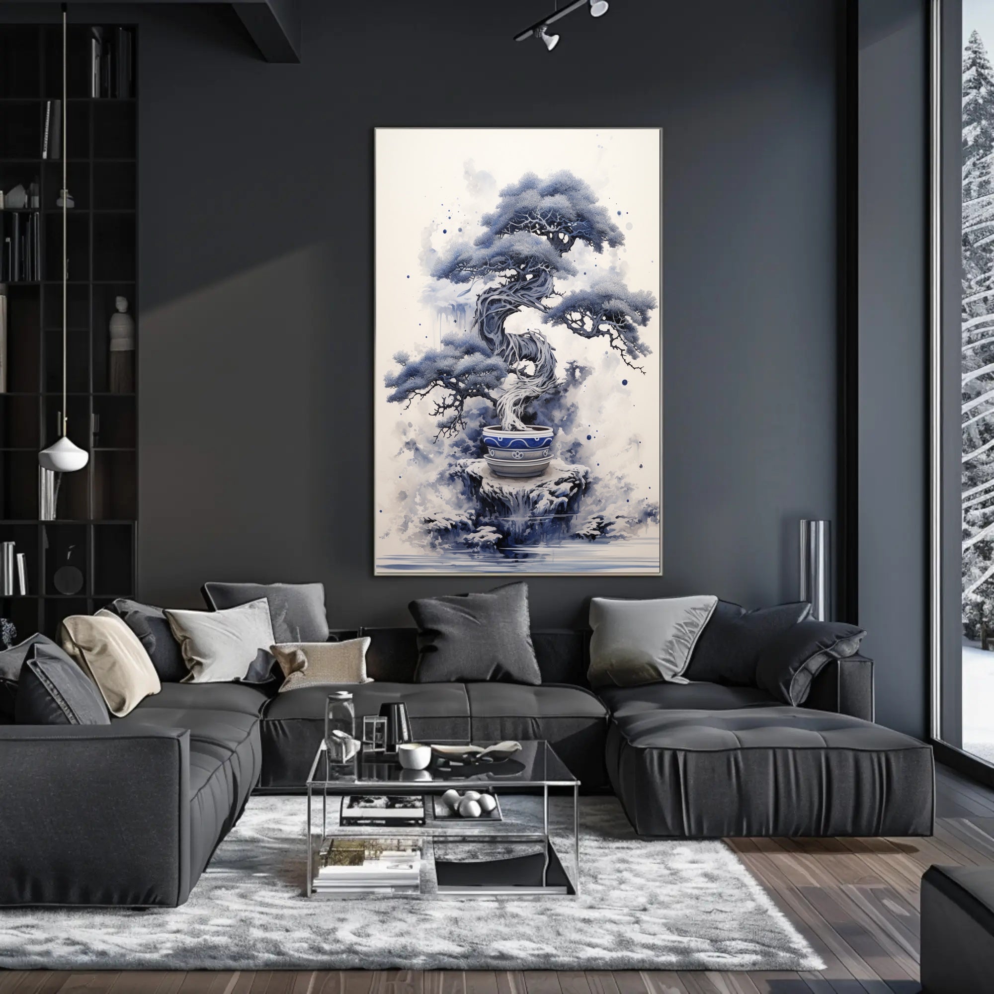 Serene Bonsai Art Poster PosterGoat