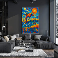 Anguilla Mosaic Art Poster