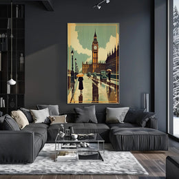 Rainy Day in London Poster