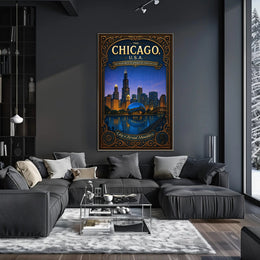 Chicago The Heartbeat of American Innovation Poster