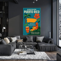 Puerto Rico Travel Adventure: Tropical & Cultural Heritage Travel Poster