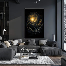 Mesmerizing Cosmic Vortex Abstract or Artistic Poster