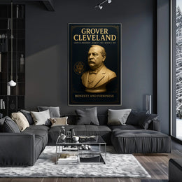 Grover Cleveland Vintage Presidential Historical or Presidential Poster PosterGoat