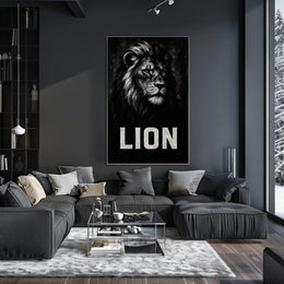 Majestic Lion Portrait Poster