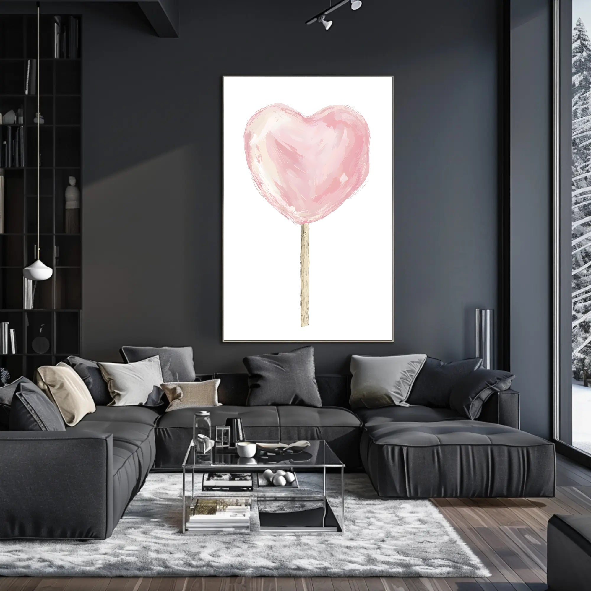 Heart Shaped Delight Poster Romantic Wall Art Print