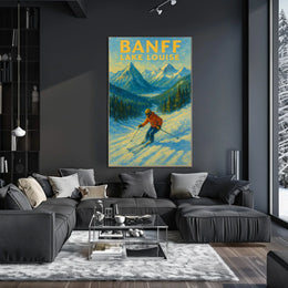 Banff Lake Louise Ski Adventure Poster