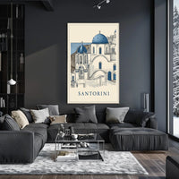 Santorini Serenity Poster