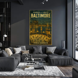 Harbor Of Lights Baltimore Poster