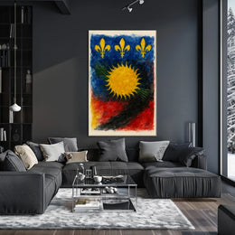 Vibrant Heraldic Design Poster