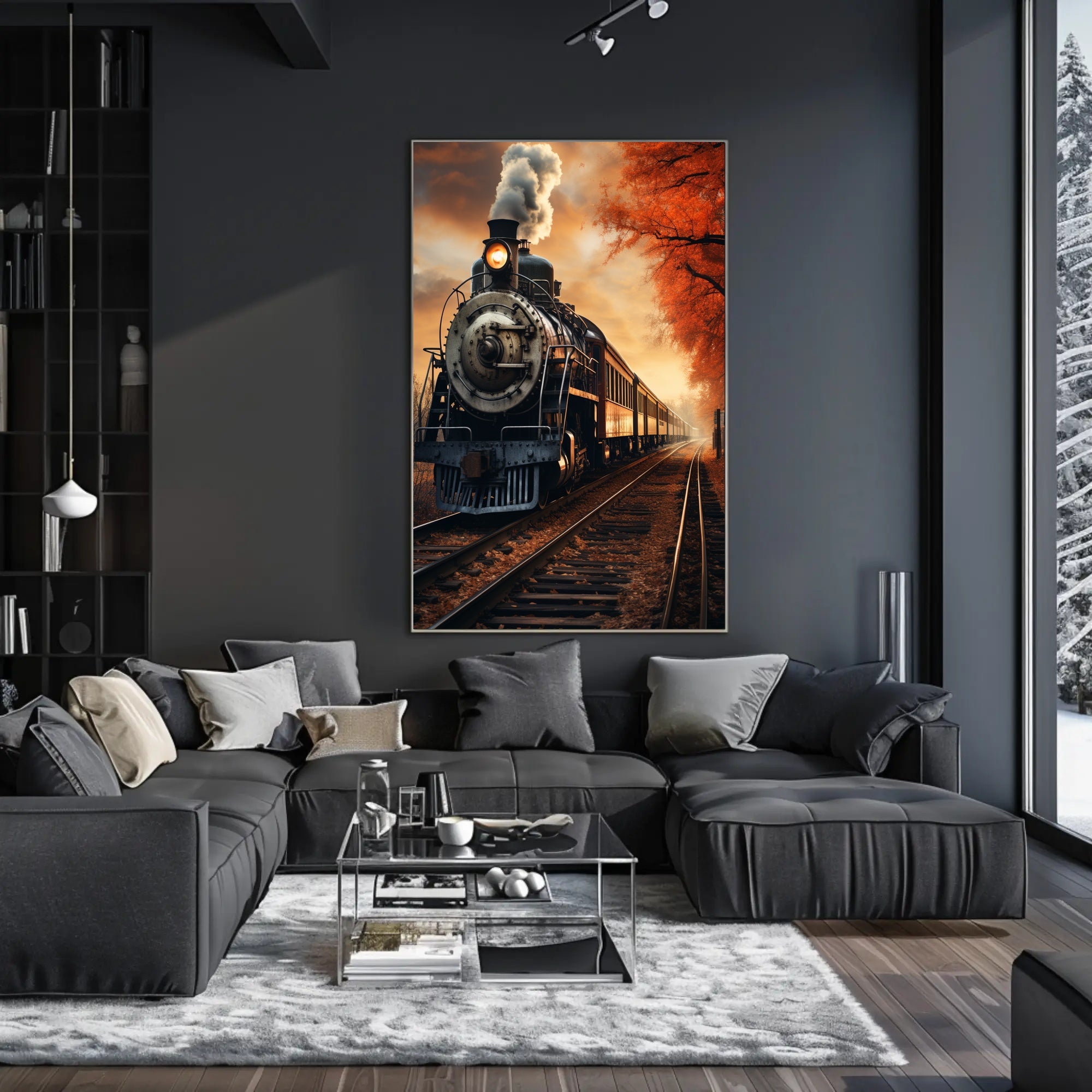 Autumn Steam Journey Poster