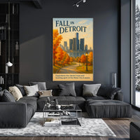 Fall in Detroit Poster