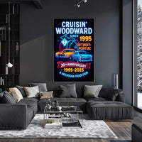Cruisin Woodward 30th Anniversary Classic Car Poster
