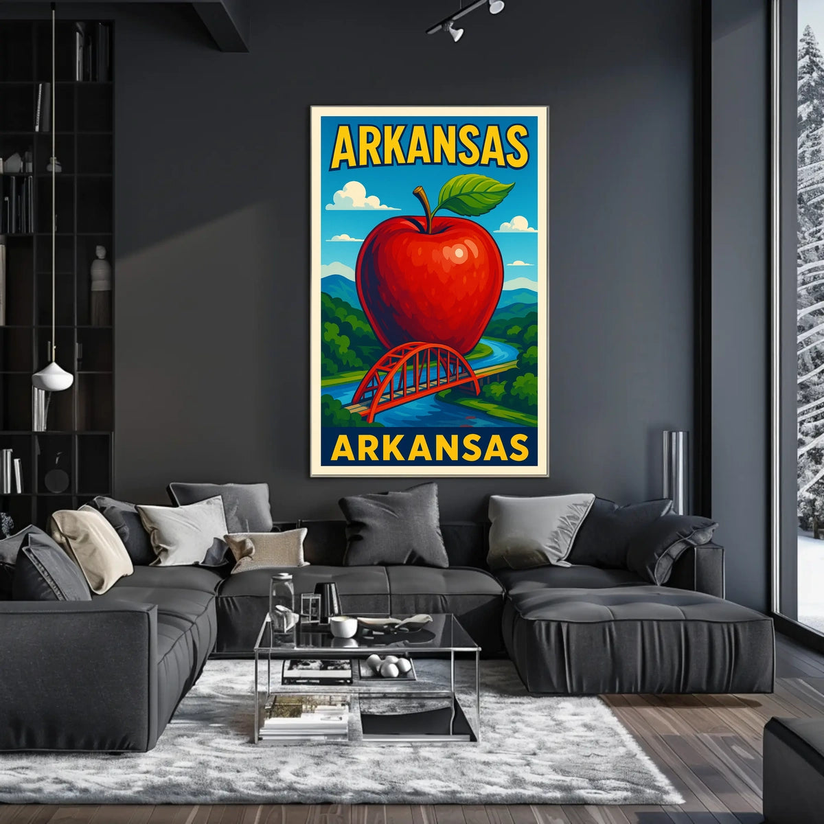 Arkansas A Vibrant Tribute Poster