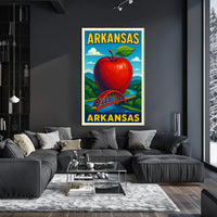 Arkansas A Vibrant Tribute Poster