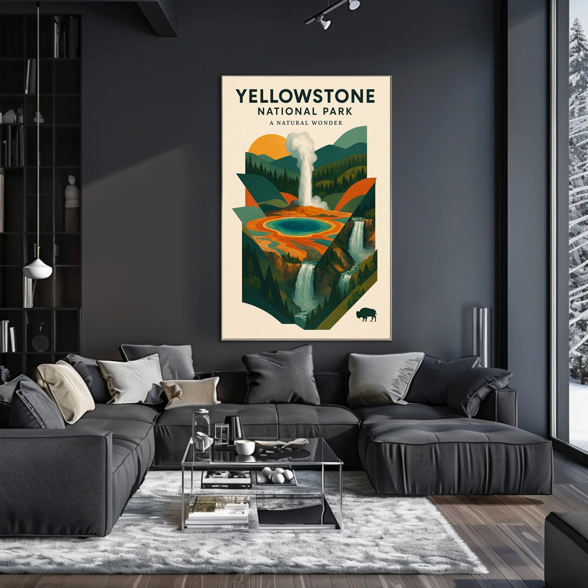 Yellowstone National Park A Natural Wonder Poster